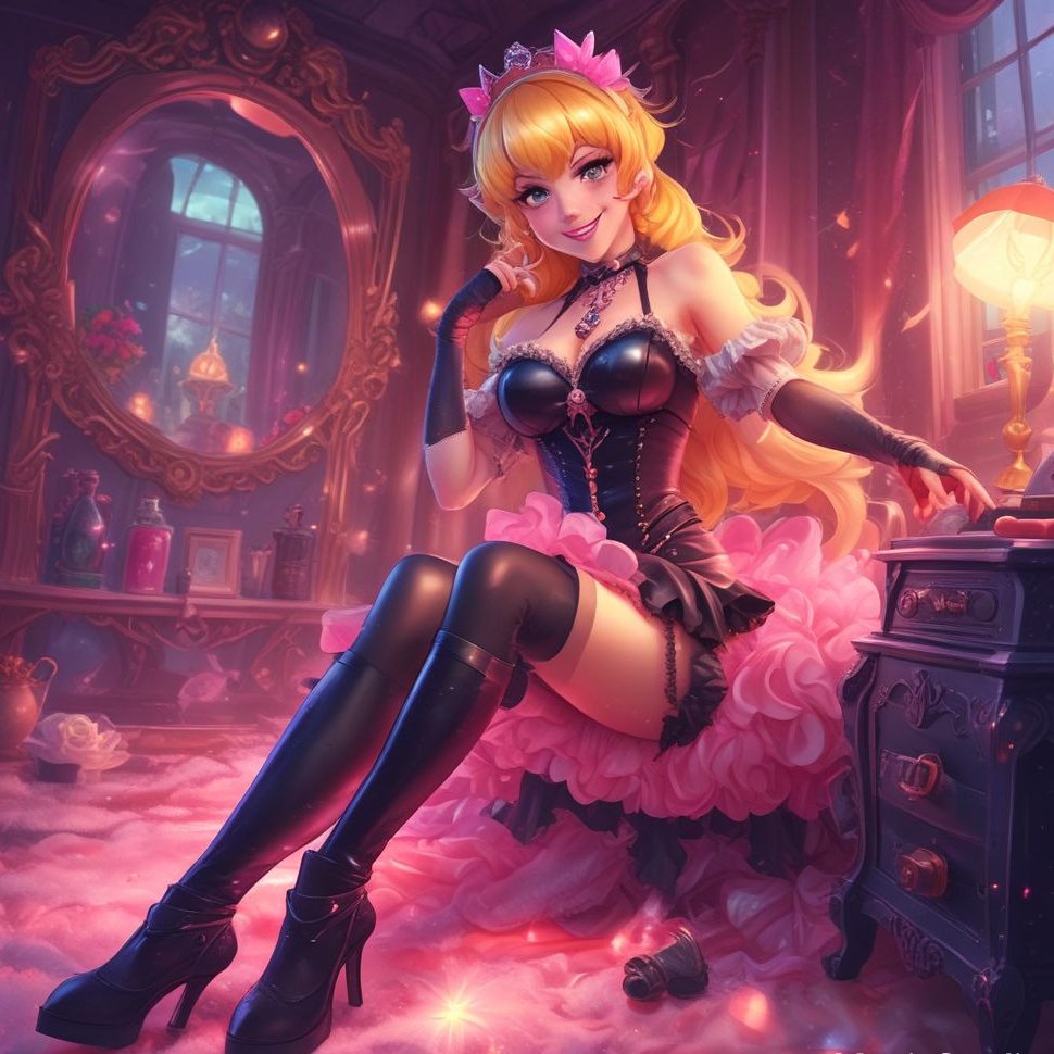 andygstudios's tweet photo. #peach #princesspeach #marioland #AndyGStudios #AIArtwork #Goth https://t.co/c9gaoVWNVE