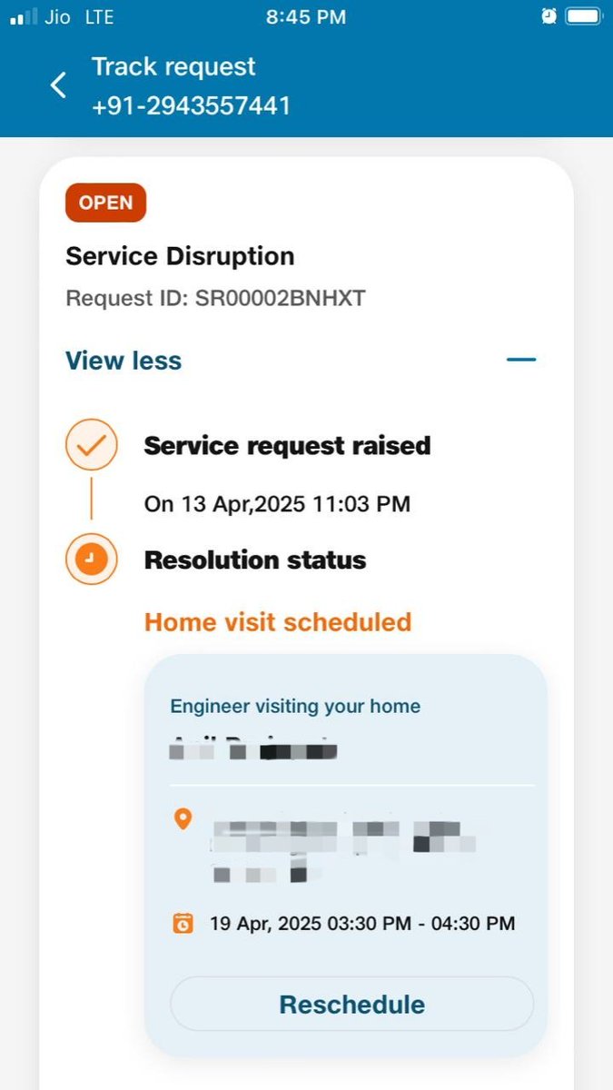 Raincutter's tweet photo. @JioCare Would love to know who's going to pay for the 6 days of non-availability of internet? I mean, today is 16, and you're telling me that it's not going to work for 3 more days? Are you kidding me? https://t.co/LkWWfqE5Hj