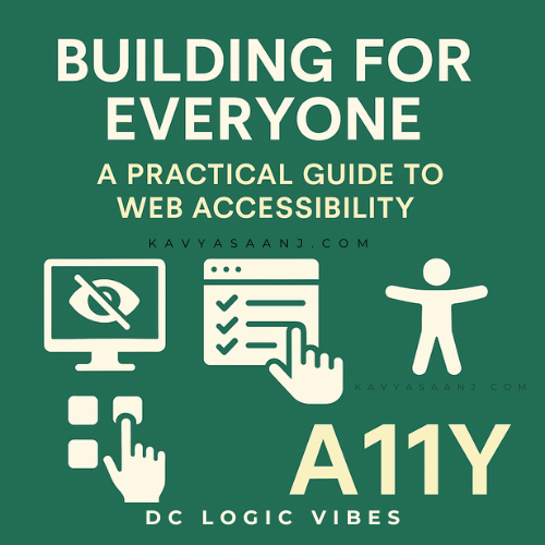 C_Dhananjay's tweet photo. Learn what web accessibility (A11Y) means, why it's essential, and how developers can create inclusive, keyboard-friendly, and screen-reader-compatible websites. A practical guide covering WCAG, ARIA, and real-world implementation tips. https://t.co/gXVvbscRSE https://t.co/BLJOQniU80