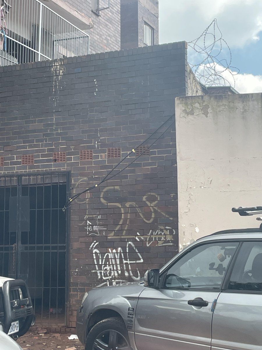 feriduca's tweet photo. @CityPowerJhb This is how your team solved the issue, with a temporary fix, leaving cables hanging out of the substation. This morning we have no power again. Is this how you are planning to regenerate the inner city? https://t.co/wHew4p0GCZ