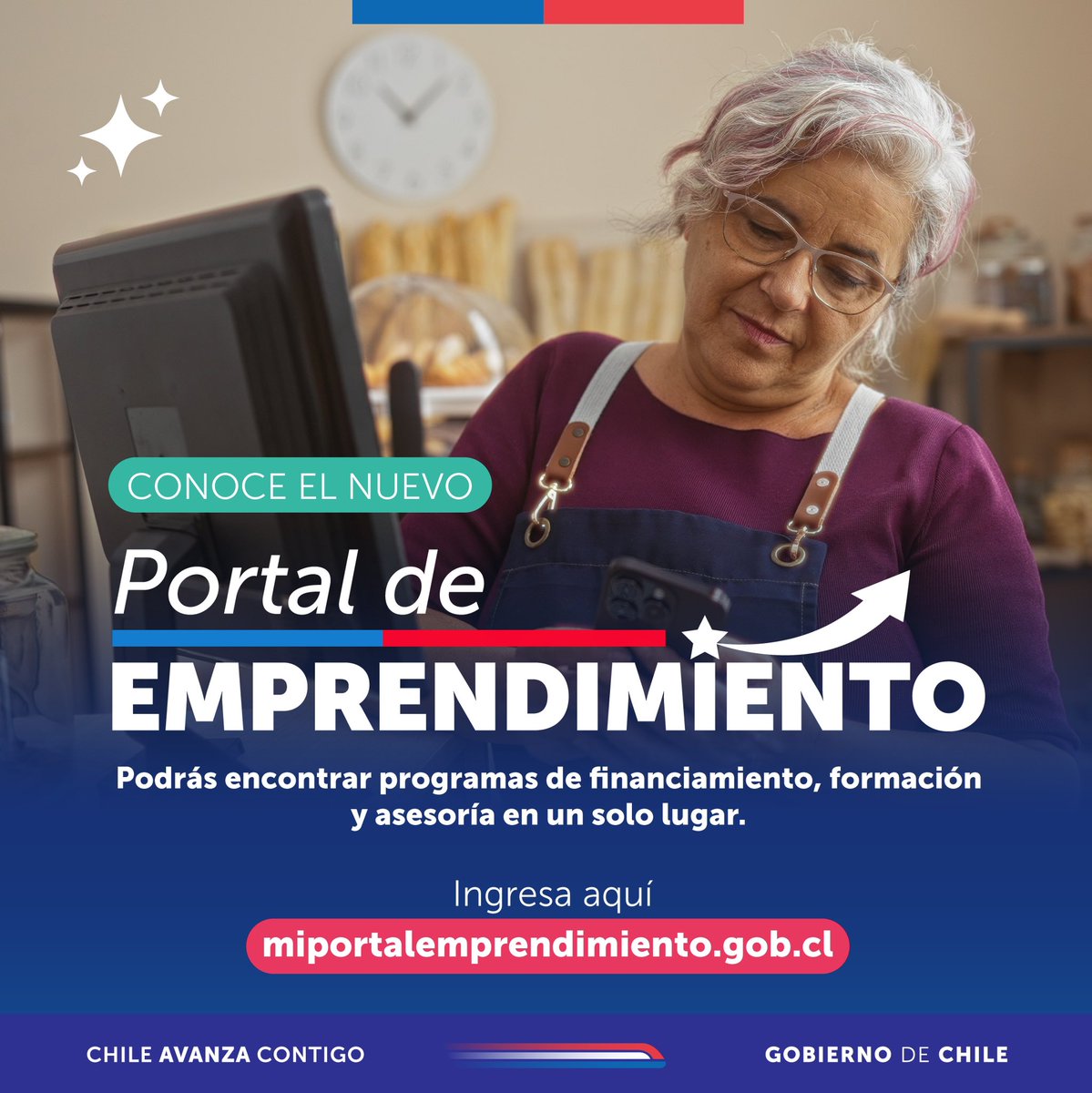 ¡Hoy lanzamos el Portal de Emprendimiento! 👩🏻‍💻

En un solo lugar, de manera clara y simple, podrás encontrar los variados programas estatales disponibles para apoyar a las personas emprendedoras.

Conócelo aquí miportalemprendimiento.gob.cl