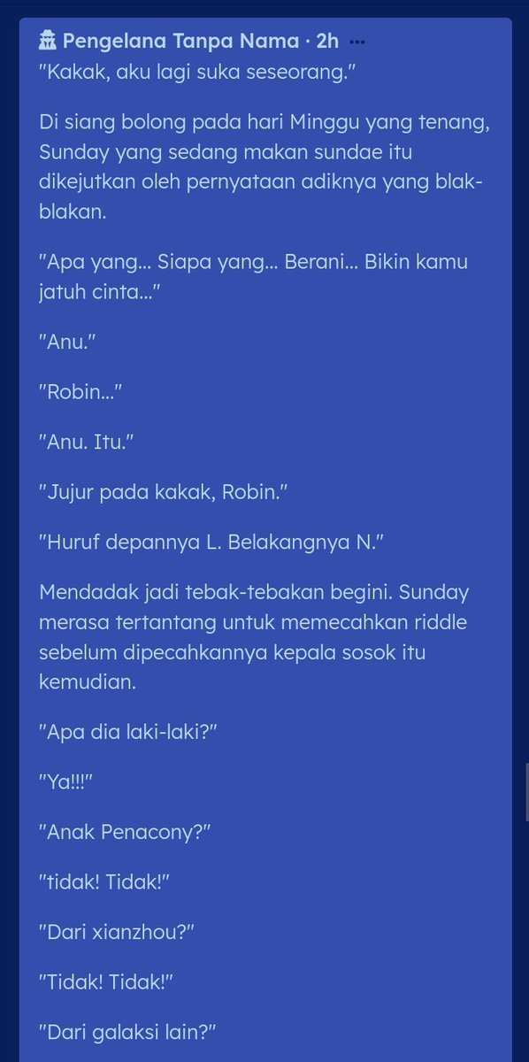 LagaAGLAEA's tweet photo. ㅤ
Featuring: Tuan Sunday, Nona Robin, dan Lycaon. 😂

Barangkali inilah yang mereka sebut sebagai simulasi efek samping dari konsumsi alkohol, tanpa konsumsi itu sendiri. Next, Thor.
ㅤ https://t.co/samVfPmEm1