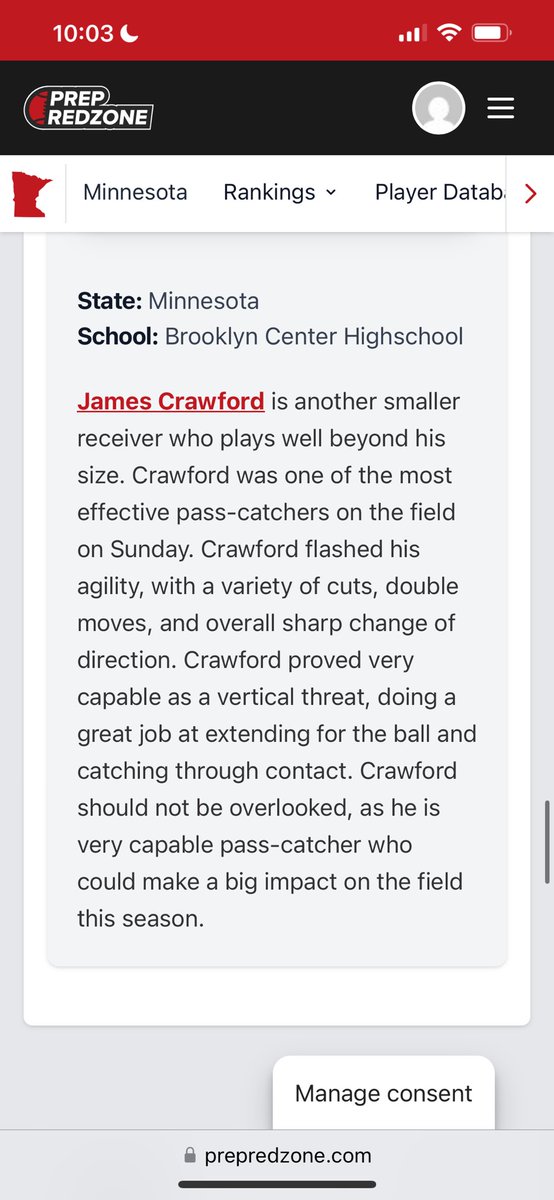 James Crawford (@1crawford2027) on Twitter photo Big thanks to Prep Redzone for the awesome write up! Grateful for the opportunity to showcase my skills and connect with other athletes. Looking forward to attending more combines and continuing to grow! <a href="/CoachRPT/">Coach RPT</a> <a href="/PrepRedzoneMN/">Prep Redzone Minnesota</a> <a href="/CoachC55430/">Chester Whalley (Coach C)</a> <a href="/DayviaG/">DGbor_island 🏝</a> <a href="/stnlowell/">Austin Lowell</a> <a href="/E7United/">E7 United</a>
#AGTG Big thanks to Prep Redzone for the awesome write up! Grateful for the opportunity to showcase my skills and connect with other athletes. Looking forward to attending more combines and continuing to grow! <a href="/CoachRPT/">Coach RPT</a> <a href="/PrepRedzoneMN/">Prep Redzone Minnesota</a> <a href="/CoachC55430/">Chester Whalley (Coach C)</a> <a href="/DayviaG/">DGbor_island 🏝</a> <a href="/stnlowell/">Austin Lowell</a> <a href="/E7United/">E7 United</a>
#AGTG