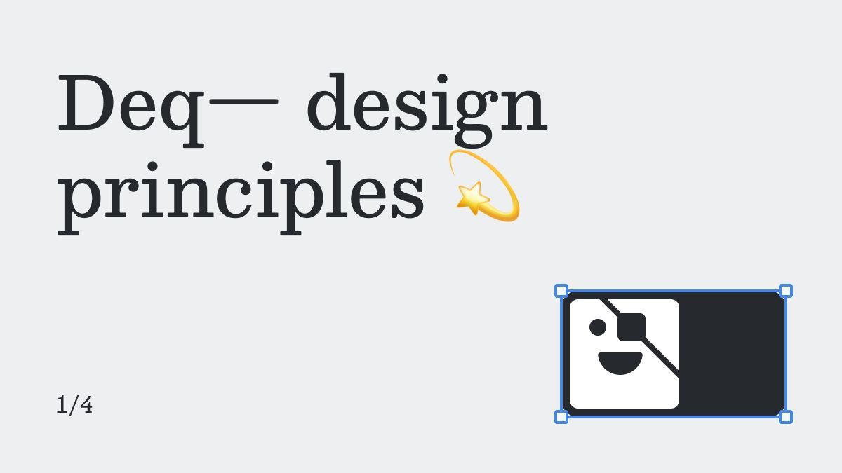 deqdotio's tweet photo. “Great design” or “delightful product” is typically a turn off for investors.

But our Beta users recognized ”great design” immediately.

Our design principles show a clear direction and priority 💎 https://t.co/L2footAvB1