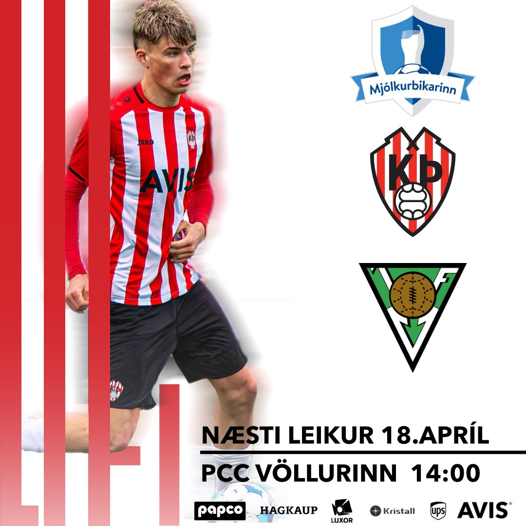 Strákarnir halda norður á land og mæta þar Völsung í 32-liða úrslitum mjólkurbikarsins á PCC vellinum á Húsavík 🥛Hvetjum fólk að ferðast um páskana og skella sér norður á fótboltaleik! #LIFI