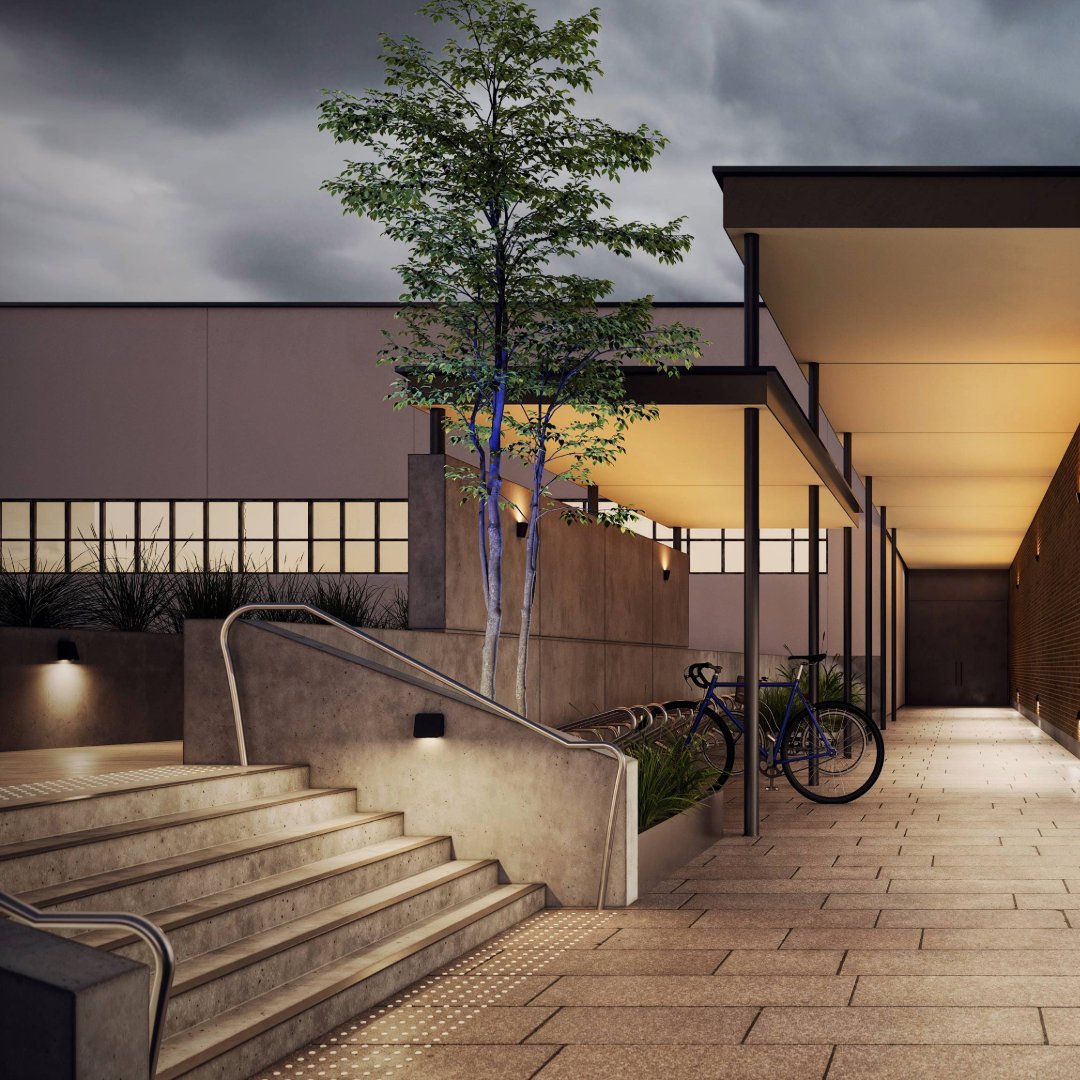 HydrelLighting's tweet image. #Wander semi-recessed &amp;amp; surface mount can be mounted downward facing for pathway, building perimeter, and step lighting, or upward facing for indirect lighting applications. #newproduct #pathwaylights #steplighting #outdoorlighting #landscapelighting #lightingdesigner #Engineer
