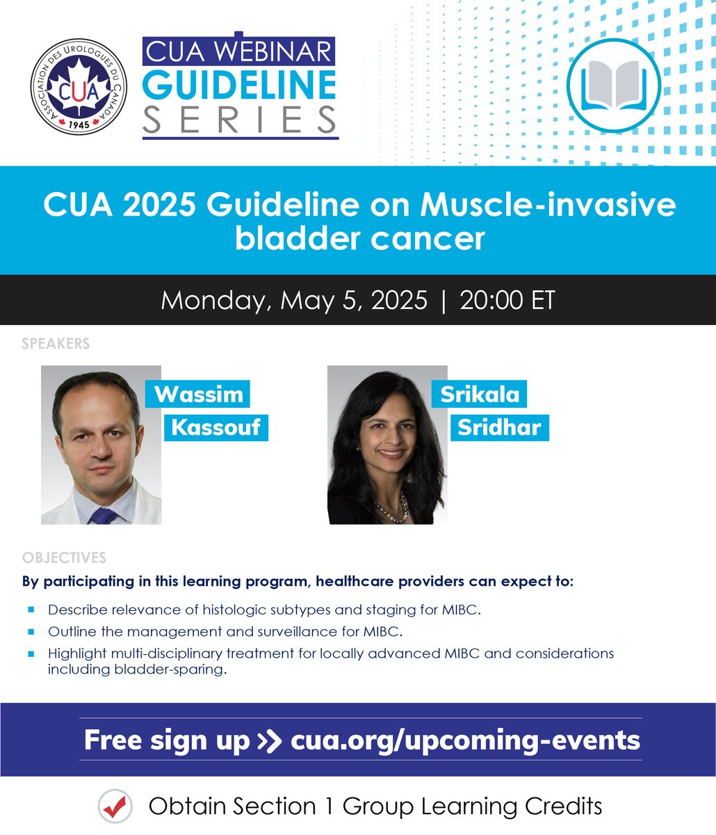 Canadian Urological Association (@canurolassoc) on Twitter photo #CUAGuidelines you will not want to miss this one!
Join us - registration is free>>>cua.org/event/67744
<a href="/WesKassouf/">Wes Kassouf</a> <a href="/kalasri3/">KSridhar</a> <a href="/BladderCancerCA/">BladderCancerCanada</a> <a href="/WorldBladderCan/">World Bladder Cancer Patient Coalition</a> #bladdercancer #CUAGuidelines you will not want to miss this one!
Join us - registration is free>>>cua.org/event/67744
<a href="/WesKassouf/">Wes Kassouf</a> <a href="/kalasri3/">KSridhar</a> <a href="/BladderCancerCA/">BladderCancerCanada</a> <a href="/WorldBladderCan/">World Bladder Cancer Patient Coalition</a> #bladdercancer