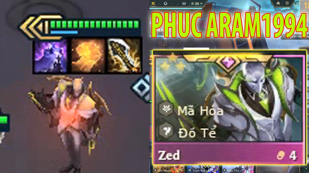 PhucAram1994's tweet image. ZED 4 VÀNG 3 SAO -ZED 4 GOLD 3 STAR TFT SET 14.2 ⭐⭐⭐  - BEST OF ASSASSIN TFT SET 14.2 💀
youtu.be/yGblGvacMnk

#TFT #TFTSET14 #TeamfightTactics
#trending  #viralvideo #tiktok #viralshorts #reels #reelsinstagram 

MoMo: 0967054055
PAYPAL: paypal.me/phucaram