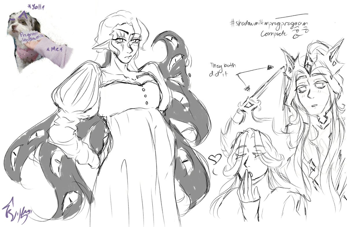 Vi_Clouds's tweet photo. I died only to come back to life with mpreg shadow milk in hand. You can tell which one out of the three I like drawing more lmfao
#shadowmilkmpregprogram #shadowmilkcookie #purevanillacookie #elderfaeriecookie #pureshadow #Eldershadow #cookierunkingdomfanart https://t.co/X8Hh3CGqUp
