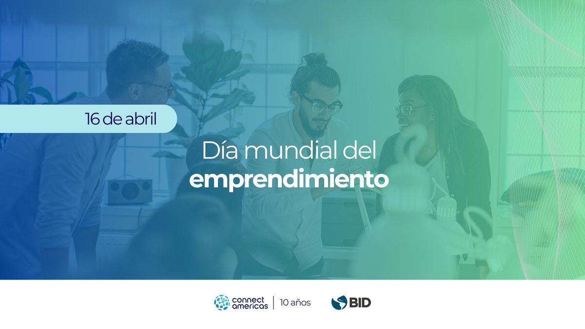 connectamericas's tweet image. 🌎 Hoy celebramos el #DíaMundialDelEmprendimiento, una fecha que nos invita a reconocer el poder transformador de quienes deciden crear, innovar y generar impacto.
En #AméricaLatina y el #Caribe, los emprendimientos y las #pymes son una fuerza clave para el desarrollo económico:…