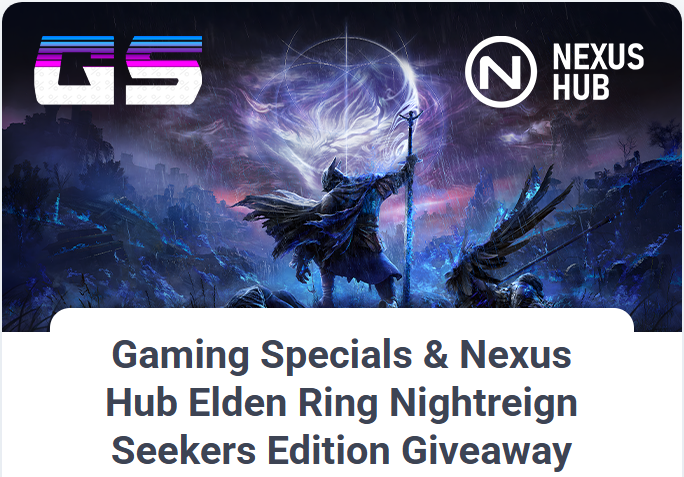gaming_specials's tweet photo. Gaming Specials &amp; Nexus Hub Elden Ring Nightreign Seekers Edition Giveaway!
Enter Here ➡️: https://t.co/S7S62ObKQi

#GamingSpecials #NexusHub #EldenRingNightreign #Giveaway https://t.co/jxYZFAqZp7