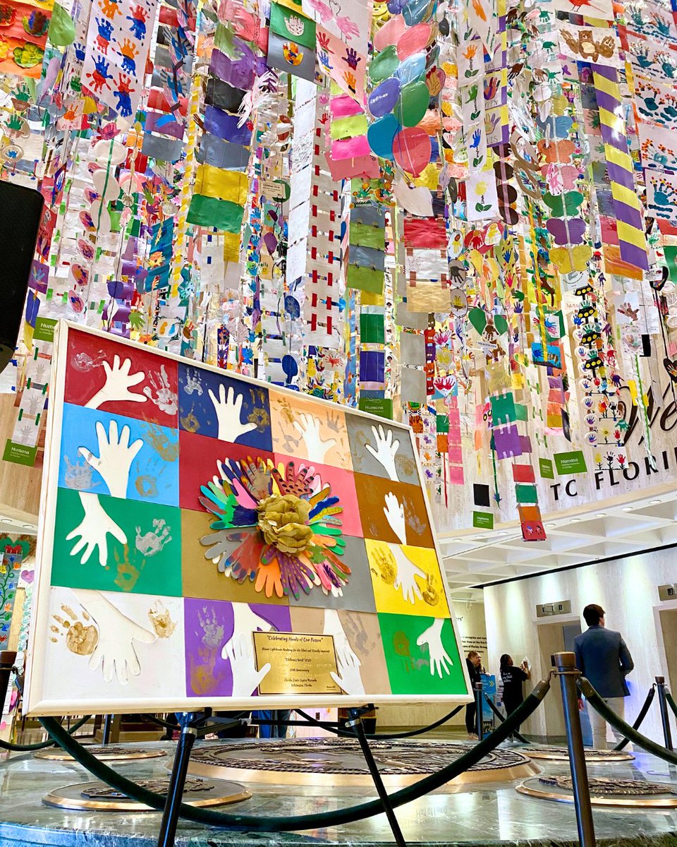 Miamilighthouse's tweet photo. It's officially Children's Week! Give a round of applause to our Miami Lighthouse Academy art class students ages 4-9, whose mixed media painting was chosen to be featured! 👏

The "Celebration of Hands" is a beautiful artwork display at the Florida State Capitol in Tallahassee, that serves as a daily reminder to legislators and visitors that the future of our children rests in their hands. 👏

#ChildrensWeek #30thAnniversary #CelebrationofHands

Together, we prove it's possible to see without sight! 💙👓 #TactileArt #InOurHands @FLBlindServices  

To learn more about Children's Week and how to attend the "Celebration of the Hands", visit https://t.co/Tj3Gkrv3os

Miami Lighthouse Academy is a nationally accredited school. We have a unique inclusive Apple Accredited VPK Program, an early learner's program for ages 1-3 who are sighted as well as those who are visually impaired, as well as a Kindergarten, 1st, 2nd, and 3rd grade for students who are visually impaired. We are accepting applications, you can learn more online at https://t.co/5BRL6hJwk1 ✏️💛

#MiamiLeaders #InclusiveClassrooms #InclusiveEducation #InclusivityMatters #InclusiveElementary #AccessibleLearning #VisualImpairment #MiamiSchools #SupporttheBlind  #ItsPossibletoSeeWithoutSight
