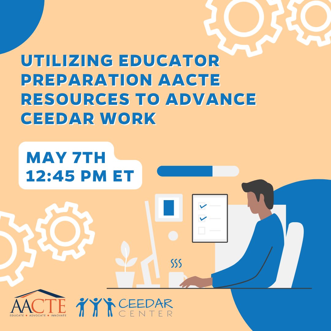 CeedarCenter's tweet image. Join @AACTE and CEEDAR on May 7th for a webinar! Learn about helpful tools and resources that can be used to advance educator preparation work! 👏 bit.ly/4cvk6Mk