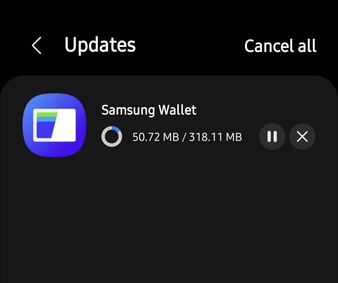 The1UX's tweet photo. Samsung Wallet App Update Available in Galaxy Store #OneUI6.1. #Samsung https://t.co/C3YKAGTuQe