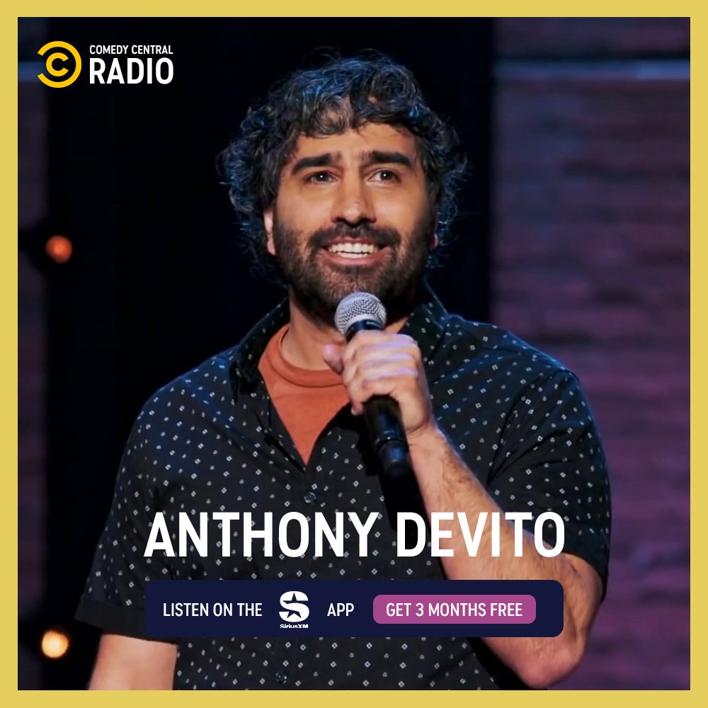 Listen to Anthony DeVito’s “The Half Hour” on the SiriusXM app and get three months free. Details at: sxm.app.link/ComedyCentralR…