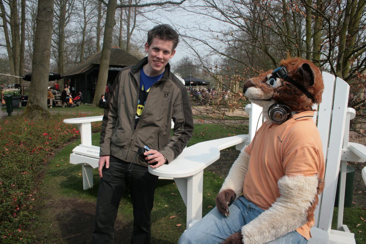 AceShepherd's tweet image. My first ever Furry event was the suitwalk at Keukenhof in 2009. I was 19 years old xD now 16 years ago 😂