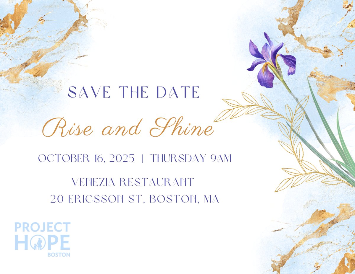 Project_Hope's tweet image. Don&apos;t miss the kickoff to our year-long celebration!

Join us for our 2025 Rise and Shine Annual Benefit Breakfast!

Contact give@prohope.org with questions about Rise and Shine 2025, including sponsorship opportunities.