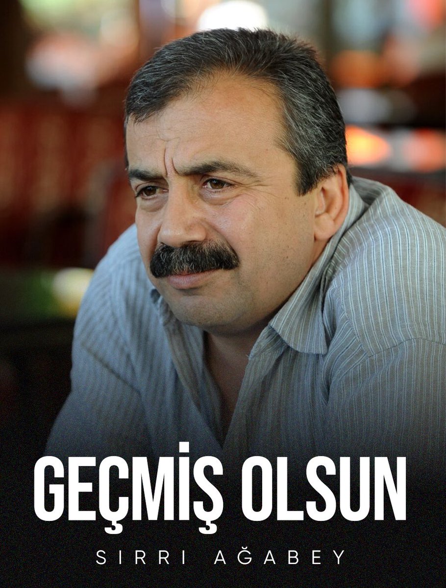 Geçmiş olsun Sırrı ağabey!

TBMM Başkanvekili, DEM Parti İstanbul Milletvekili Sayın Sırrı Süreyya Önder’e geçirdiği rahatsızlıktan dolayı geçmiş olsun dileklerimizi iletiyor, acil şifalar diliyoruz. Kalbimiz ve yüreğimiz onunla!