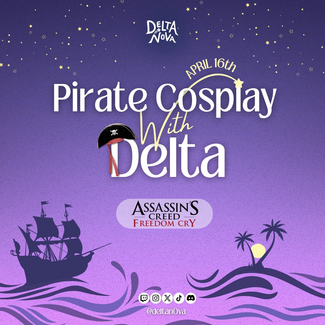 T-minus 30min! @ 12pm EST GRWM, hang and vibe as we dress up as pirate✨ ⊹ ࣪ ﹏𓊝﹏𓂁﹏⊹ ࣪ ˖
