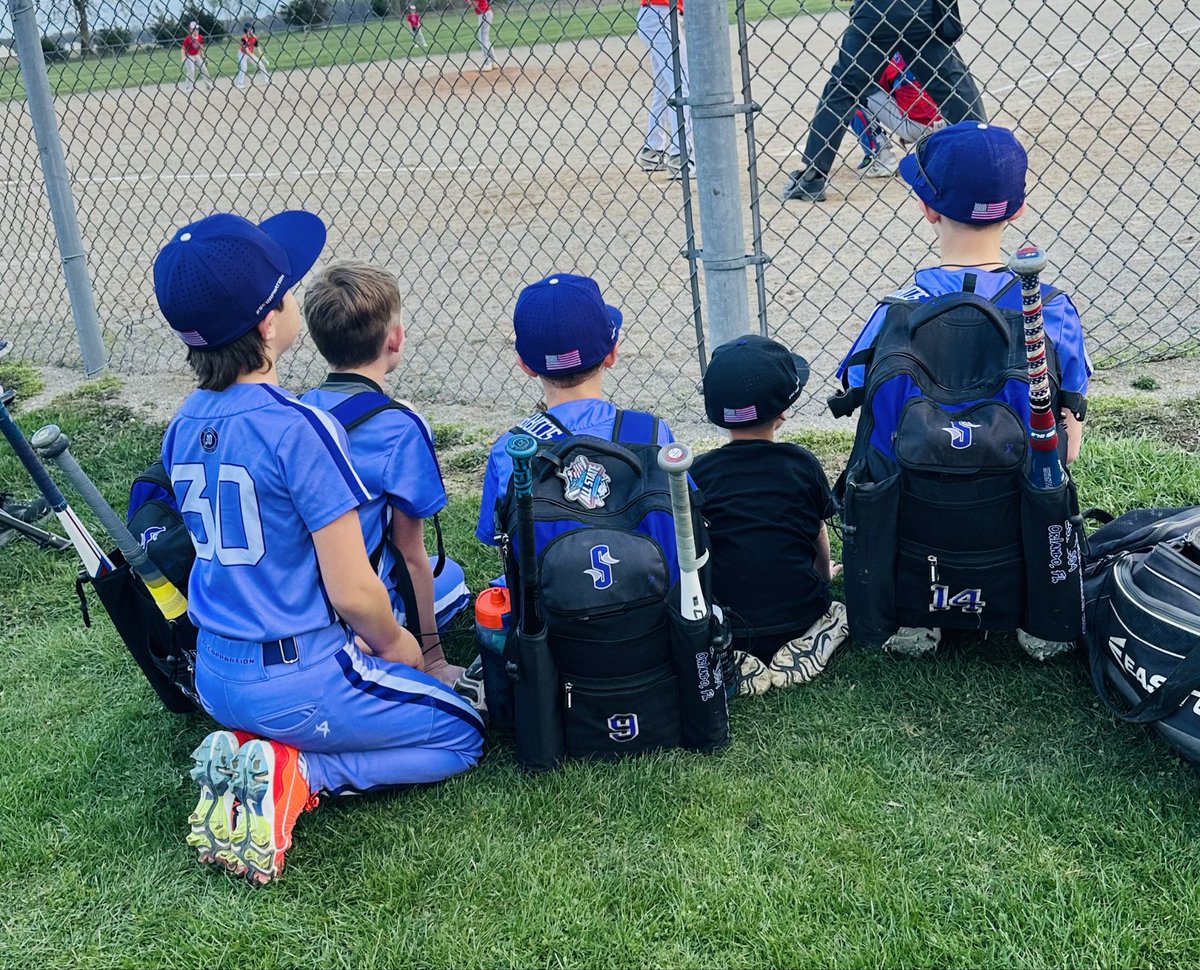 When your game is over and you stop to watch more baseball on the way to the car. 

#ForTheLoveOfTheGame 
<a href="/AuGlvSS11/">Pete Shier</a> 
<a href="/johnny_goodrich/">Johnny Goodrich</a>