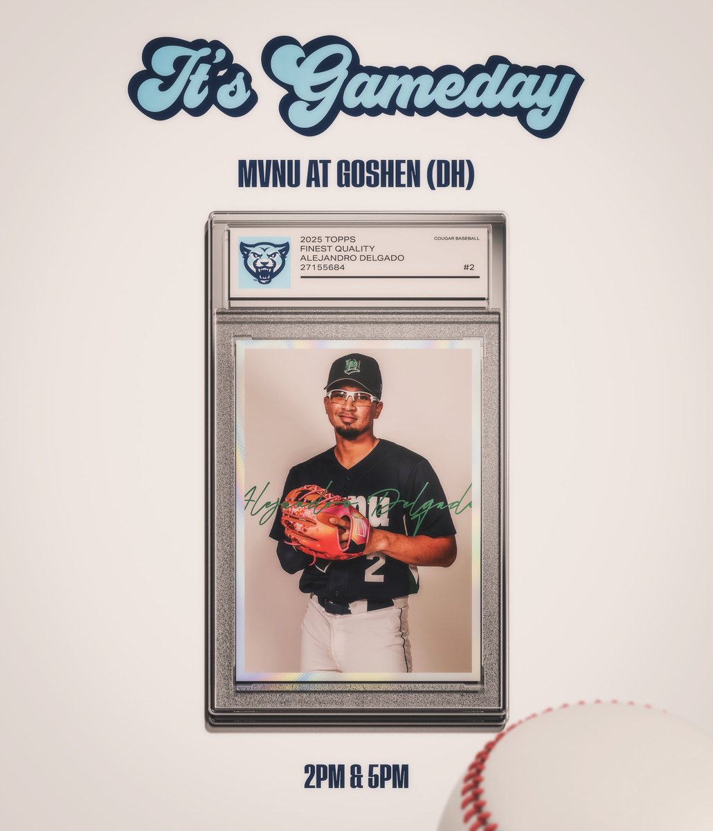 MVNU Athletics (@mvnu_cougars) on Twitter photo It’s game day for <a href="/MVNUBaseball/">MVNU Baseball</a> at Goshen College! The DH starts at 2pm!
📺 goleafs.net/sports/2022/8/…
📊 goleafs.net/sidearmstats/b… It’s game day for <a href="/MVNUBaseball/">MVNU Baseball</a> at Goshen College! The DH starts at 2pm!
📺 goleafs.net/sports/2022/8/…
📊 goleafs.net/sidearmstats/b…