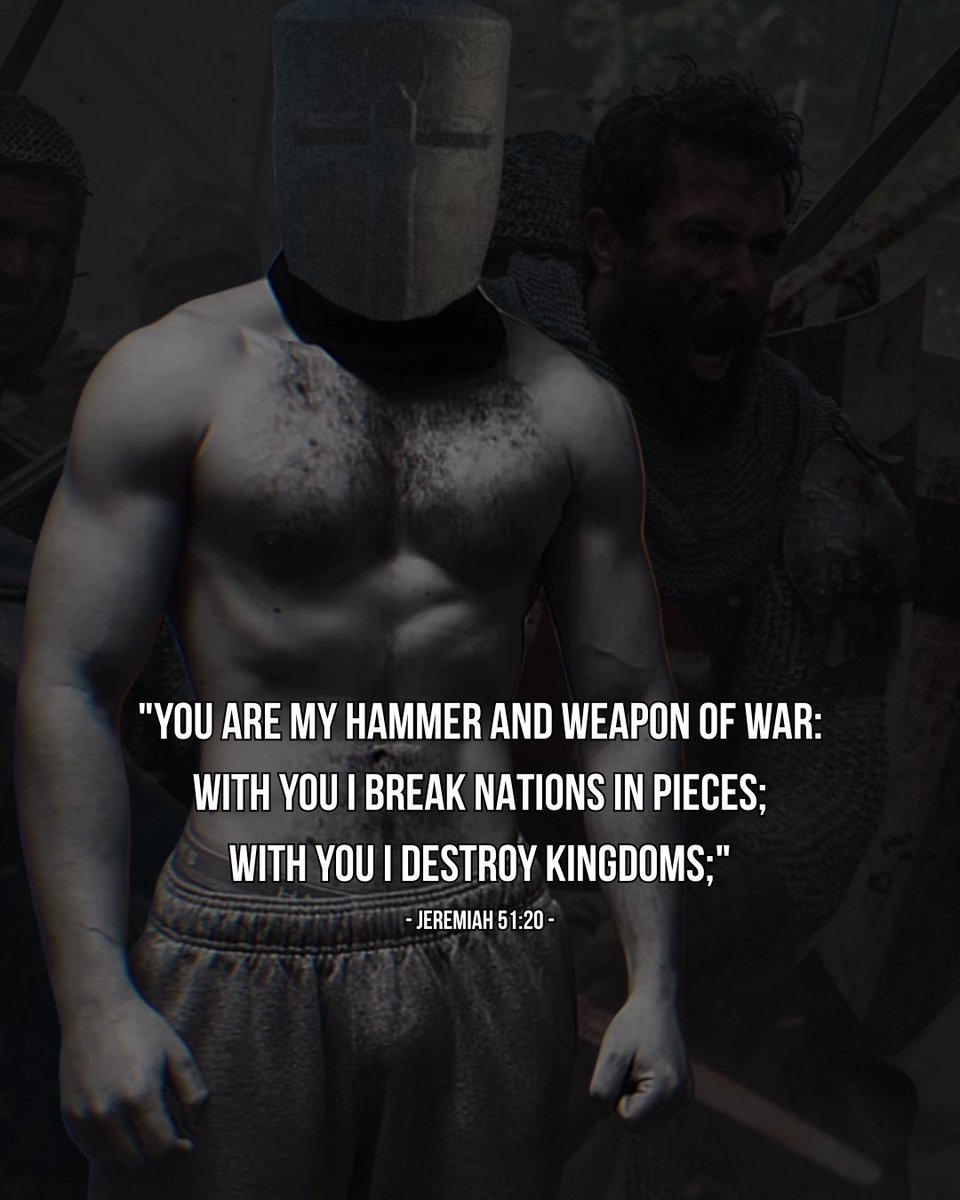 TheIronWarden's tweet photo. “The light shines in the darkness, and the darkness has not overcome it.” 
—John 1:5

.

You were not born to idle in peace while evil marches. 

You were forged in the image of the Almighty—given breath not for comfort, but for combat. 

There is war in the heavens and God has called you to stand.

.

The world will tempt you to softness. 

Hell will whisper that your strength is futile. 

But remember: Christ conquered death not with ease, but with blood.

.

So arm yourself with truth. 

Clothe yourself in righteousness. 

Wield the sword of the Spirit with honor. 

For the Lord your God is a warrior—mighty in battle—and He has summoned you to fight.

.

Do not fail Him. 

Stand. 

And let darkness tremble when it hears your name.