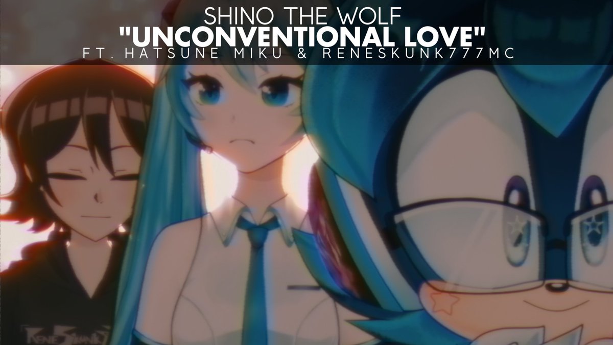 ShinoTheWolf's tweet photo. 💫 If you haven't seen it yet, you should check out the OFFICIAL music video for my new hit song "Unconventional Love" ft. #HatsuneMiku & @ReneSkunk777MC now streaming on YouTube!
📺 https://t.co/eWUdhcNspK
#VTuber #SonicOC #SonicOCVTuber #ShinoTheWolf #StaticSuperstar #VOCALOID https://t.co/jgZ2Pfw4B2