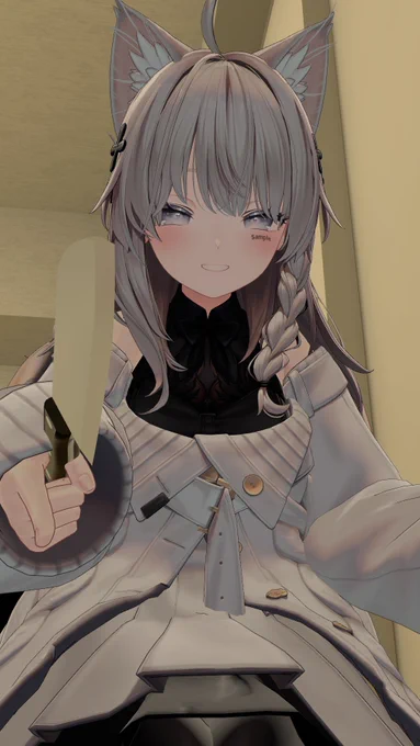 VRC内でオトモと配信見てたでござったよ!たまにはゴーグル使わないともったいないね 