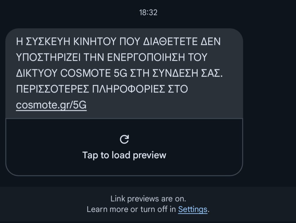 gpapadak83's tweet photo. @COSMOTE γιατί δεν παρέχετε πρόσβαση 5G στο Pixel 9 pro XL?
Έχετε κάποια ιδέα πότε θα υλοποιηθεί κάτι τέτοιο; https://t.co/PDsw06Rq30