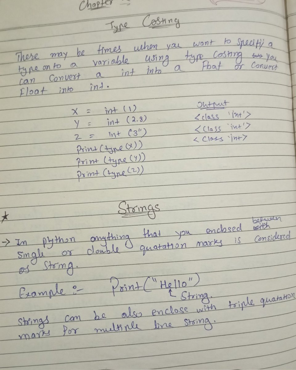 _init_shivam_'s tweet photo. #Day2 of #100DaysOfCode learning #python from @yu_angela
Today I studied #datatypes and different types of errors , #typeConversions and at last created a #tipcalculator as a project. https://t.co/IT7MvvI05G