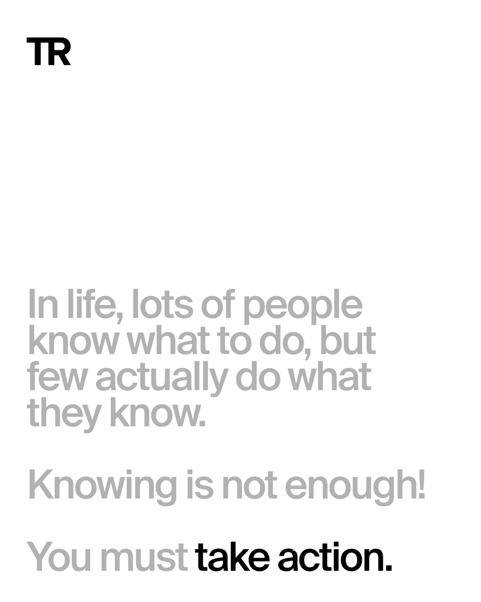 TonyRobbins's tweet image. Change doesn't happen someday.

It happens when you decide, commit and keep showing up.

No excuses, just action.