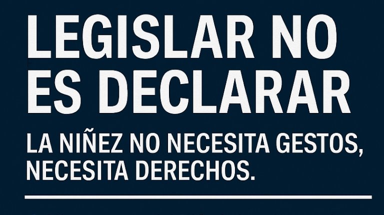 Solaike's tweet photo. #solaike #derechosnnya #Diputados Marzo 2025
La infancia argentina no necesita ser parte de un discurso, ni servir de escenografía para campañas institucionales.
Necesita leyes con presupuesto, políticas públicas sostenidas y voluntad política real.
https://t.co/LTZr3qigz9 https://t.co/COoNp2Tc52