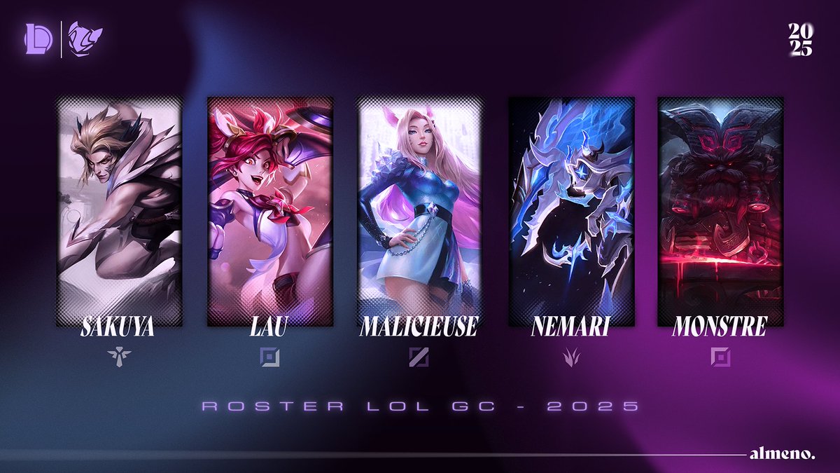 Almeno E-sport (@almenoesport) on Twitter photo Elles sont prêtes à rejoindre une grande aventure. Accueillez comme il se doit nos cinq cracks qui composeront notre équipe League of Legends Game Changers. Bienvenues à la maison :
<a href="/in_monsterland/">Alice! 🏳️⚧️</a>
<a href="/Nemari_live/">Nemari</a>
@Malencontreuse
<a href="/_xuIlx/">lya</a>
<a href="/loryne_a/">AOE Sakuya</a>
#AOEWIN 💜💙 Elles sont prêtes à rejoindre une grande aventure. Accueillez comme il se doit nos cinq cracks qui composeront notre équipe League of Legends Game Changers. Bienvenues à la maison :
<a href="/in_monsterland/">Alice! 🏳️⚧️</a>
<a href="/Nemari_live/">Nemari</a>
@Malencontreuse
<a href="/_xuIlx/">lya</a>
<a href="/loryne_a/">AOE Sakuya</a>
#AOEWIN 💜💙