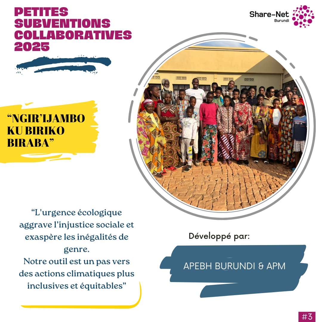 apebh257's tweet photo. L' @apebh257 est très heureux de vous annoncer qu'elle débute une marche de production d’un guide didactique sur les bases de l’action climatique, biodiversité et genre,visant la promotion de la participation effective des jeunes, des femmes et des leaders communautaires #burundi https://t.co/8ZRjvtUTmg