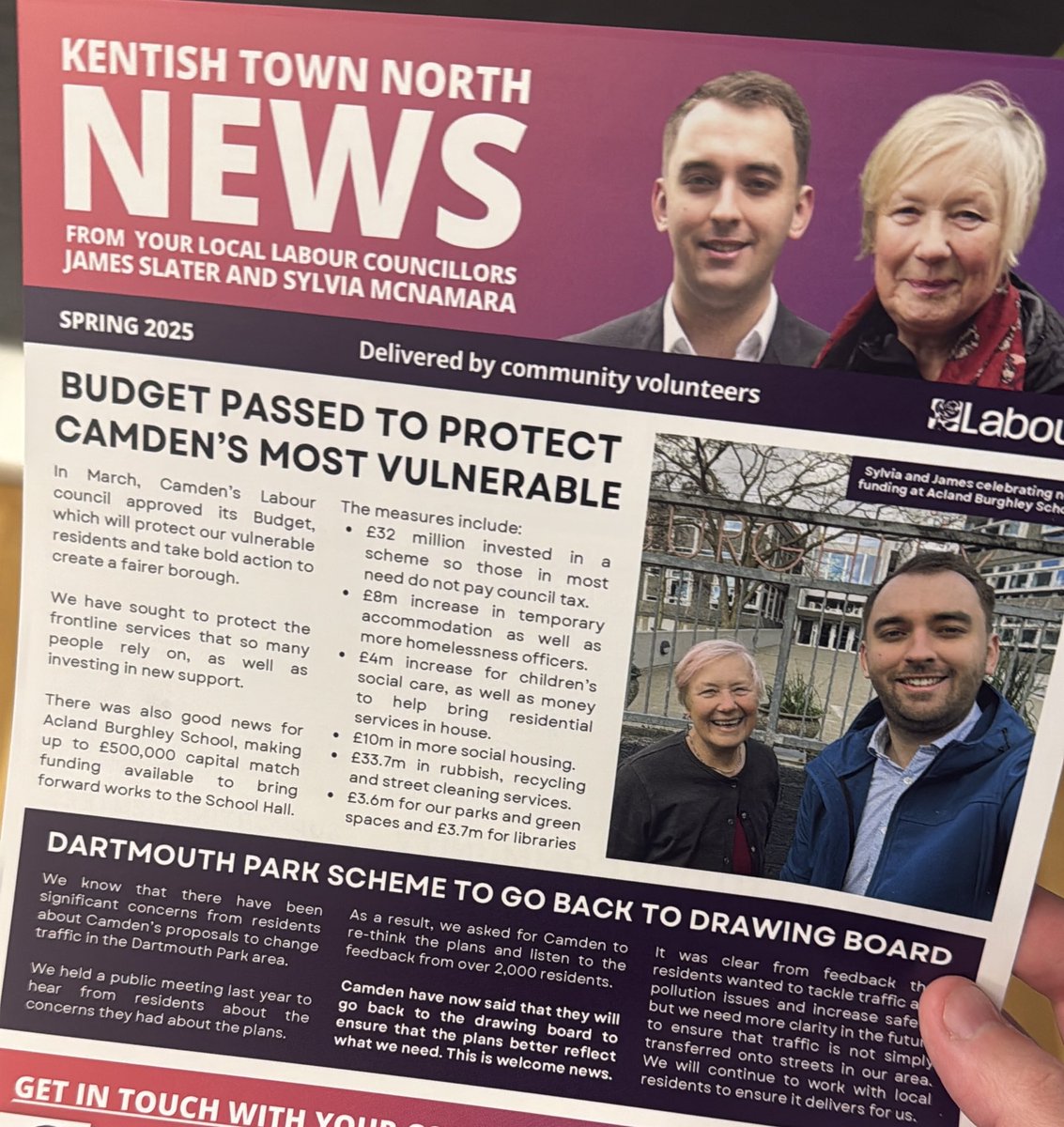 Cllr James Slater (@jameslabour) on Twitter photo It’s been a busy spring already in Kentish Town North - delivering our latest newsletter, running estate surveys, knocking on doors and taking up casework for residents.
Proof that <a href="/CamdenLabour/">Camden Labour 🌹</a> is on your side all year round 🌹 It’s been a busy spring already in Kentish Town North - delivering our latest newsletter, running estate surveys, knocking on doors and taking up casework for residents.
Proof that <a href="/CamdenLabour/">Camden Labour 🌹</a> is on your side all year round 🌹