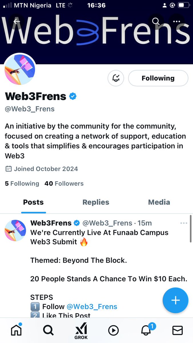 only1emooji's tweet photo. @Web3_Frens Gm
Proud to be here
#Web3Frens #BeyondTheBlocks https://t.co/ONF10wTY7y