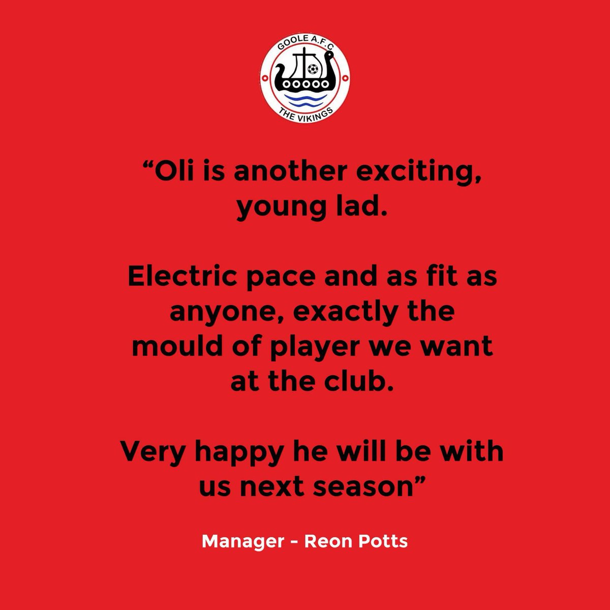 Oli McQuillin has agreed to sign on for the 25/26 season!