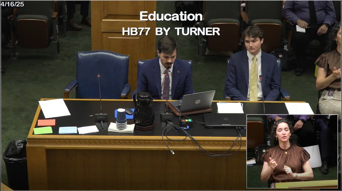 LA_Regents's tweet photo. SGA Presidents Walker Pearson (@LATech) and Drew Brown (@McNeese) testified during House Education.

HB 77 (Rep. Turner &amp; Rep. Schlegel) would update award calculations and create institution-specific maximums.

The bill was reported favorably with amendments.

#lalege https://t.co/lstHI5CSpI