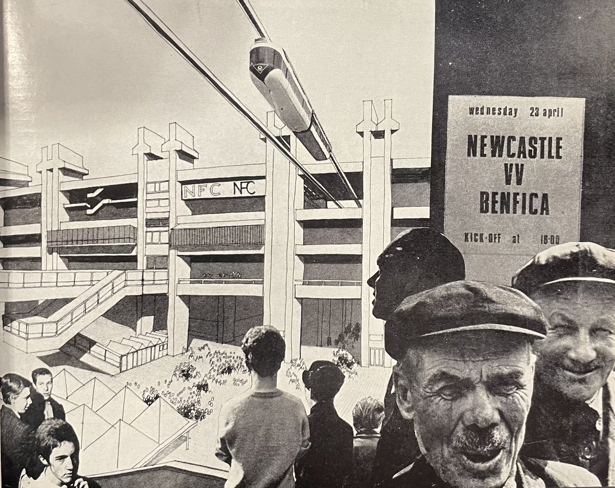 OSaumarezSmith's tweet photo. Illustrations from a 1965 issue of Northern Architect, imagining a linear monorail city stretching from Newcastle to Teesside. 💥 https://t.co/8lo1S6gpGl