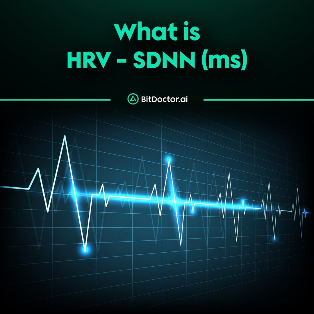 BitDoctorAI's tweet photo. Heart Rate Variability (HRV) is a physiological marker that reflects the variation in time intervals between successive heartbeats, known as NN intervals. It is widely regarded as a non-invasive indicator of autonomic nervous system function, particularly the balance between sympathetic and parasympathetic activity.
One of the most commonly used time-domain metrics to assess HRV is SDNN – the standard deviation of all NN intervals within a given timeframe.
A higher SDNN value generally correlates with greater cardiovascular adaptability and resilience to stress, while lower SDNN may be associated with fatigue, chronic stress, or increased risk of morbidity.
Typical SDNN (ms) ranges for short-term PPG scans:
> 50 ms - Very high HRV – excellent autonomic balance
35–50 ms - Good – healthy nervous system, balanced state
20–35 ms - Normal – average range for healthy individuals
< 20 ms -Low – possible acute stress, fatigue, or poor recovery
Understanding HRV, especially through SDNN, provides valuable insight into your physiological health and stress response. BitDoctor leverages this data to help users detect early warning signs, optimize wellness, and make smarter health decisions—powered by own AI technology.
#BitDoctorAI #DeSci #AI #DePIN #healthtech #freediagnosis