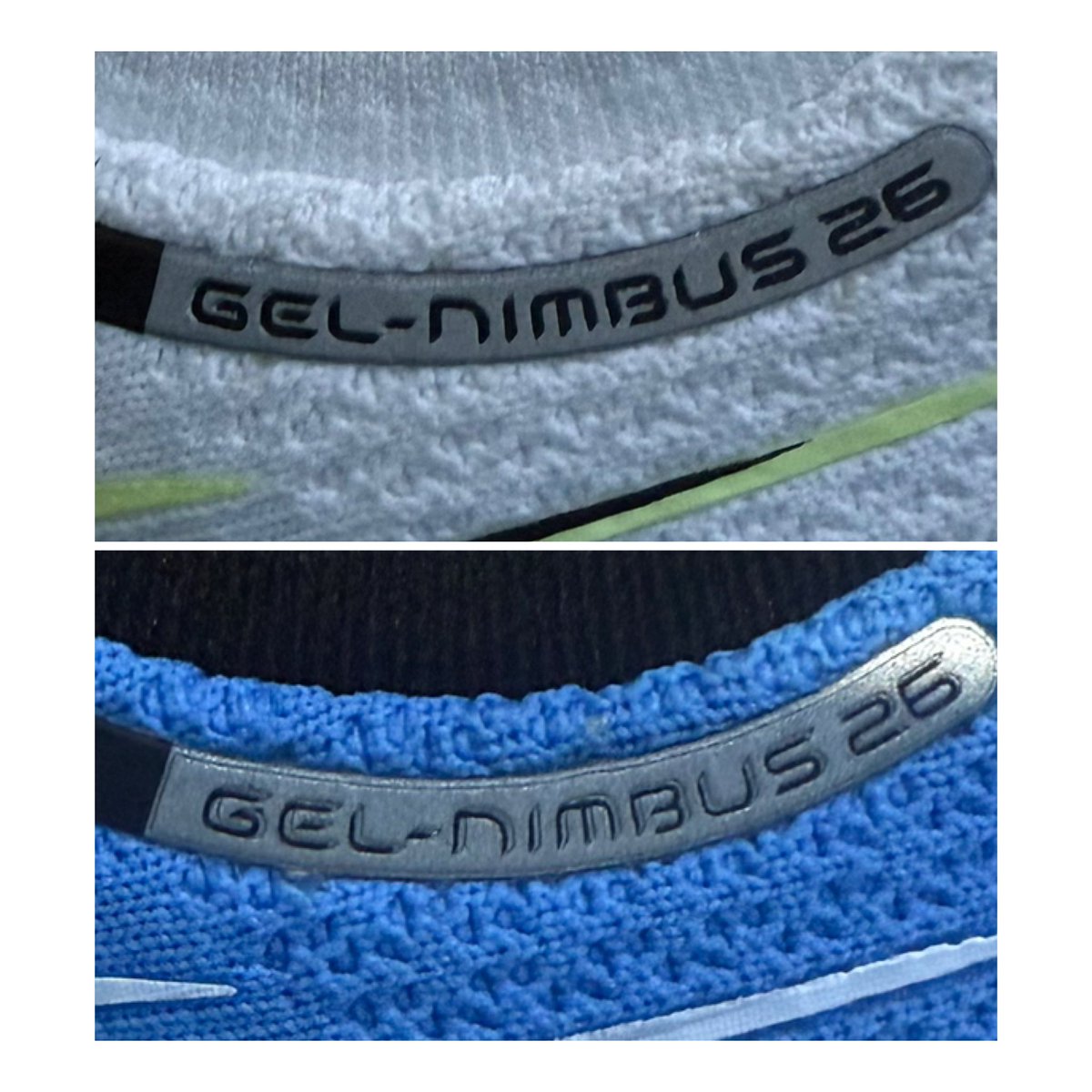 trader_360_ai's tweet photo. Can you spot the difference?
Bought ASICS Gel-Nimbus 26 from @Flipkart (Seller: HSAtlastradeFashion) in blue and directly from @ASICSIndia in green.

One’s authentic, the other feels like a cheap knockoff.
Which one do you think is real?
#FakeVsReal #ASICS #Nimbus26 #Flipkart #Sneakerheads #RunningShoes #FakeAlert #Unboxing #SneakerCheck #FlipkartReview

(P.S. Look closely at the sole, stitching & logo!)