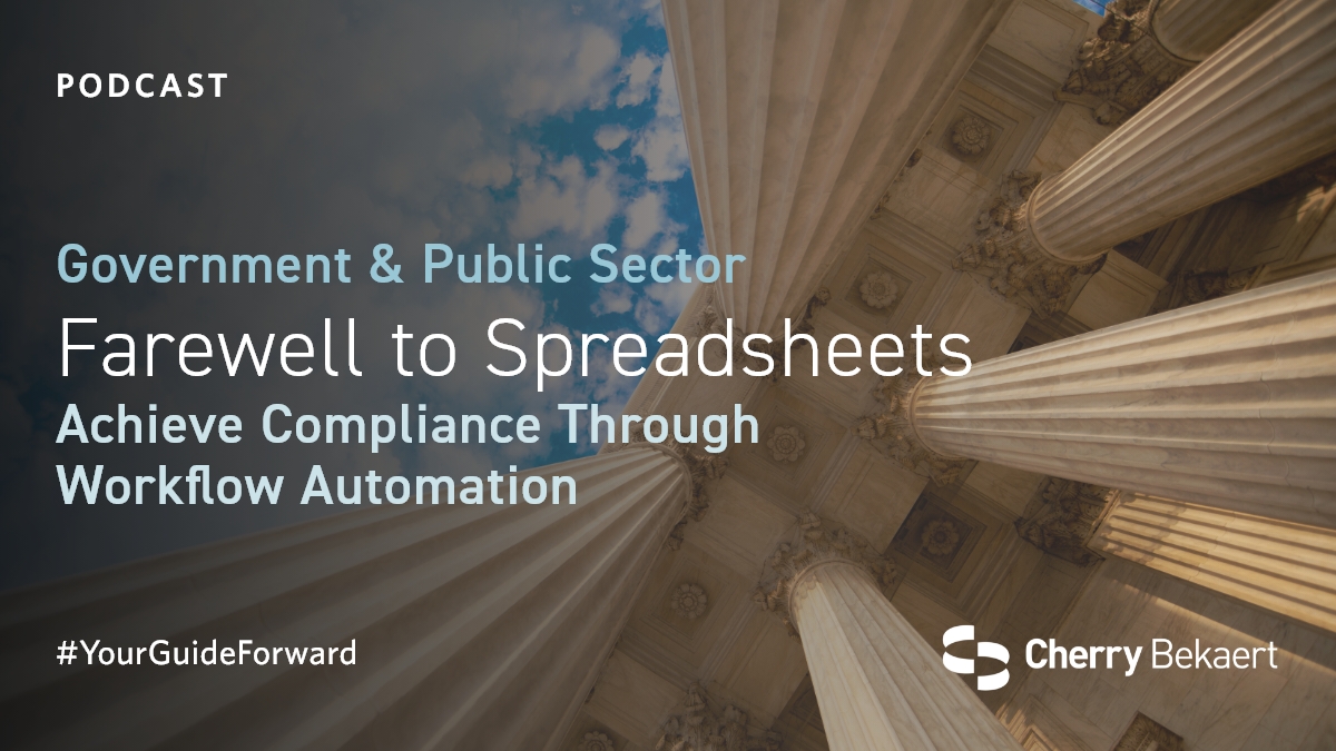 CherryBekaert's tweet image. Thinking about switching from Excel to automation? In this episode of our GPS podcast series, Emily Naufel of @AmpliFund_ joins our professionals to explore grants compliance and automation benefits. Tune in now! okt.to/5yu1mq

#WorkflowAutomation #GrantsManagement