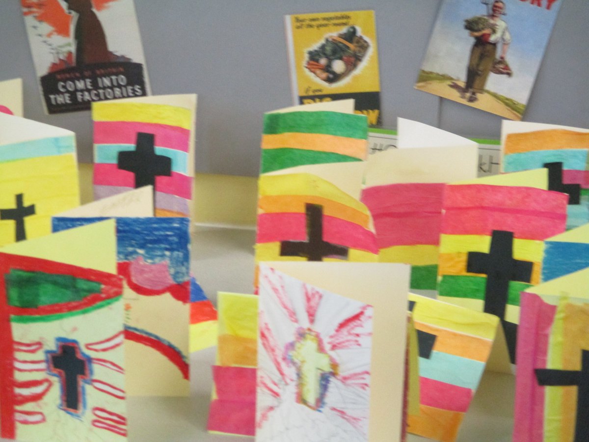 We've been listening to the different hymns sung on Good Friday and Easter Sunday and thinking about how Christians feel on these different days.  Whilst listening to the hymns, we have made Easter cards. #OwlerBrookC12 #OwlerBrookC13 #OwlerBrookRE
