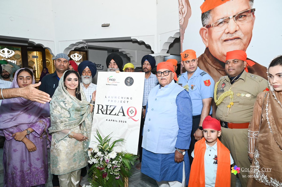 AmritsarFlo's tweet photo. When women rise, communities thrive.
Ficciflo Amritsar &amp; Mission Deep Educational Trust launch Project Rizaq, led by Chairperson Mona Singh—fueling change, one woman at a time. #WomenLeadership #Rizaq #Ficciflo#Year of the infinity https://t.co/NtA9rmxZiH
