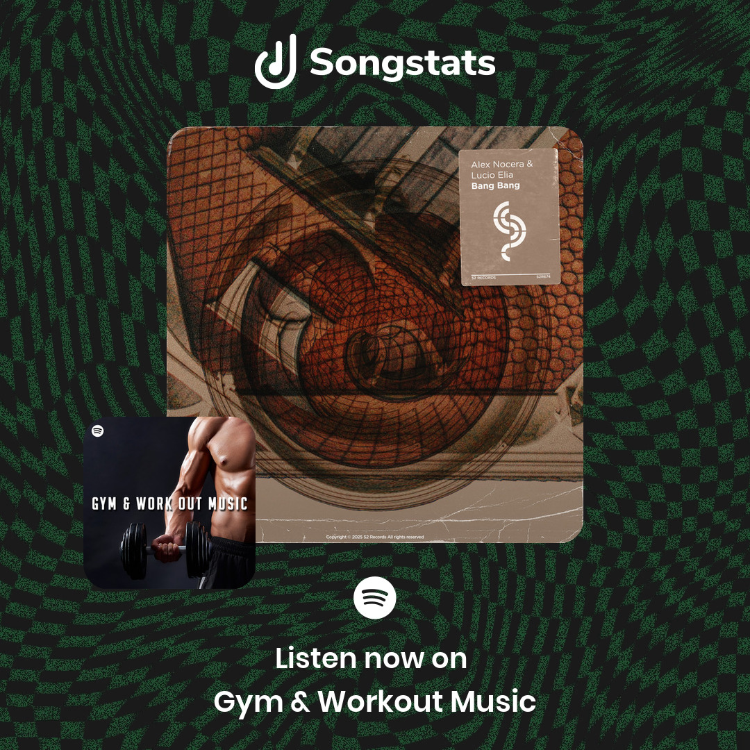 <a href="/alexnocera/">Alex Nocera</a> Wow!! Just saw that "Bang Bang" got added to 'Gym &amp; Workout Music' with over 32.2K Followers on Spotify! Check out the full stats on Songstats.