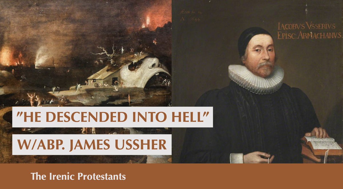 Irenicprotest's tweet image. -NEW EPISODE-
“He Descended into Hell” w/Abp. James Ussher

Jonathan and Jordan take some time to discuss the infamous &apos;Descent Clause&apos; in the Apostles Creed with some help of our dear friend Archbishop James Ussher. 
 Links below: