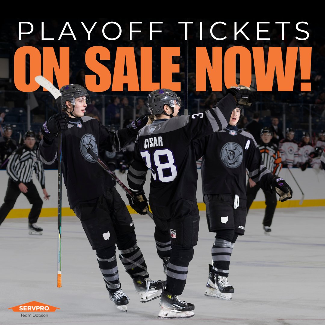 YtownPhantoms's tweet photo. IT’S GO TIME.

Playoff tickets are now available! Catch all the Round 2 action on Saturday, April 19 at 6:05 PM and Sunday, April 20 at 7:05 PM.

Let’s pack Covelli! For tickets call, 330-747-7825 now!

#youngstownphantoms | #ushl | @SERVPRO https://t.co/dlhH568cxE