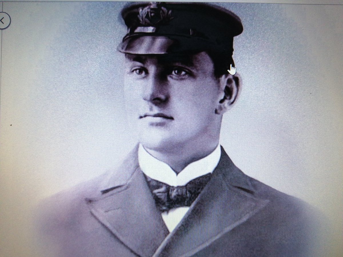 One day after #Titanic 113th anniversary sinking here's her 1st Officer Henry Tingle Wilde of #Walton, #Liverpool wrote to his sister from #Cobh #Ireland 'There's something queer about this ship.' He died in the tragedy.
See elsonshippinglines.com/final-call-for…