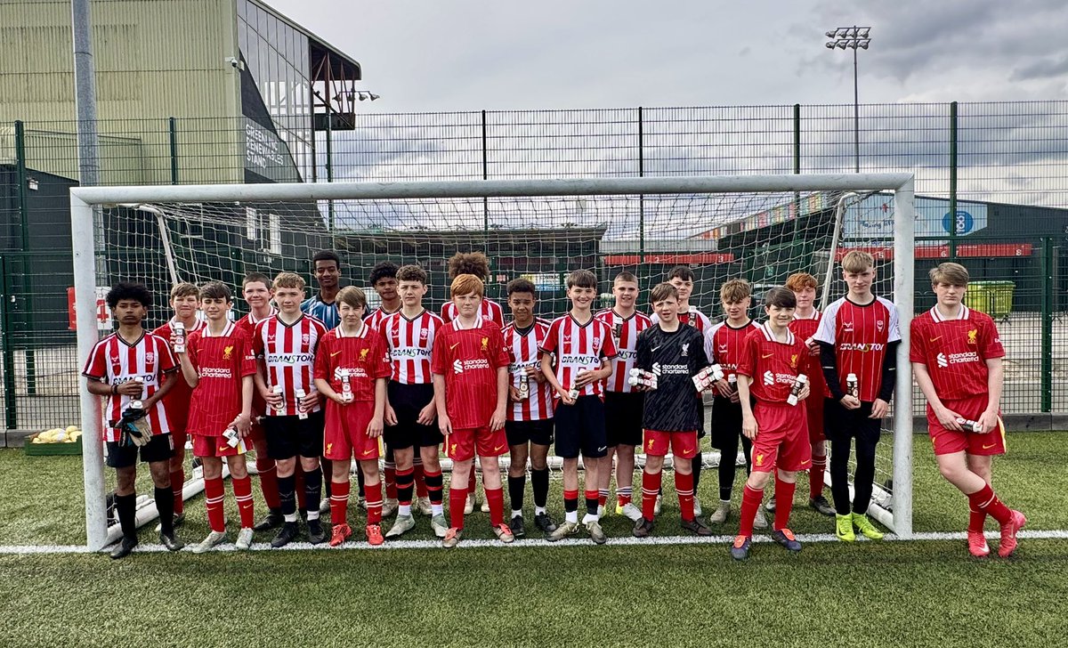 h15church's tweet photo. We loved hosting @LFCFoundation’s U-15 PL Kicks team. 
After a tour of our Operations, we visited @LCityFoundation for a game of football &amp; tour of @LNER Stadium.
Huge thanks to @CreditonDairy for the donation of @ProMlk which kept everyone going went down a storm!! 🐮🍫🍓💪🫶👏 https://t.co/4jKkgChYnH