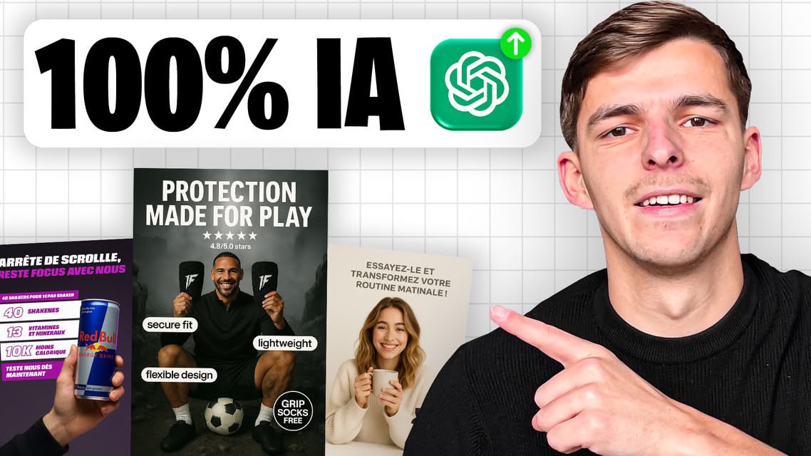 sebastienLRS1's tweet image. Comment créer des photos produit ultra-Pro avec ChatGpt en e-commerce ! (- de 5minutes 🤫)

• Pour vos Ads statiques
• Pour vos visuels de site 
• Pour créer une vraie image de marque

👉 Follow + RT + commente &quot;shooting&quot; et je t’envoie la vidéo complète 🎥